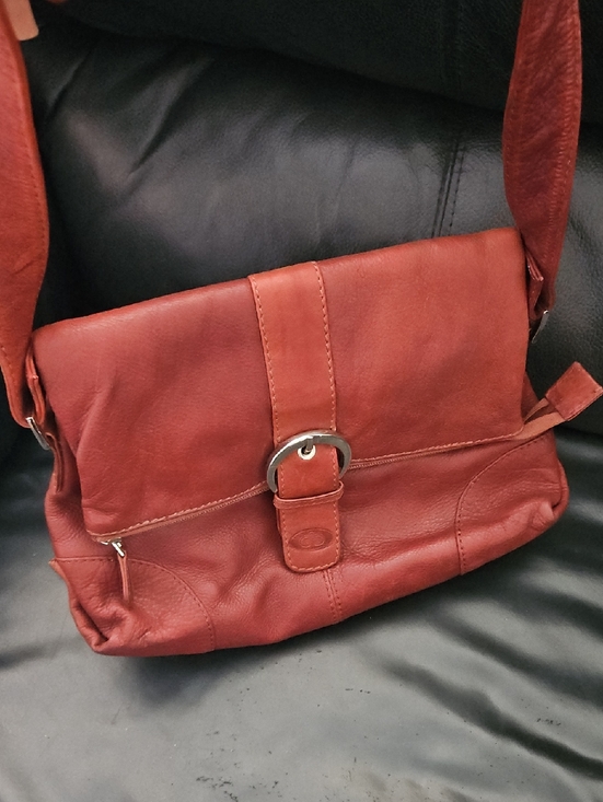 Vera Pelle Handbags - Vera Pelle  Rust 100% Leather  Italian Designer Purse Crossbody Shoulder Bag
